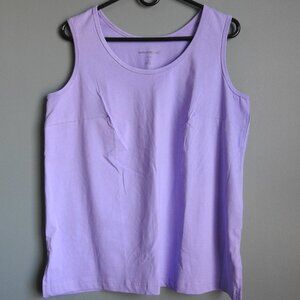 2/$13 Woman Within Tank Top Camis, Womens Plus Size Medium (14/16)